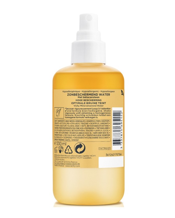 Agua Protectora Luminosidad Spf 50 200 ml Vichy