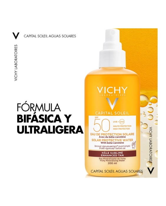 Agua Protectora Luminosidad Spf 50 200 ml Vichy