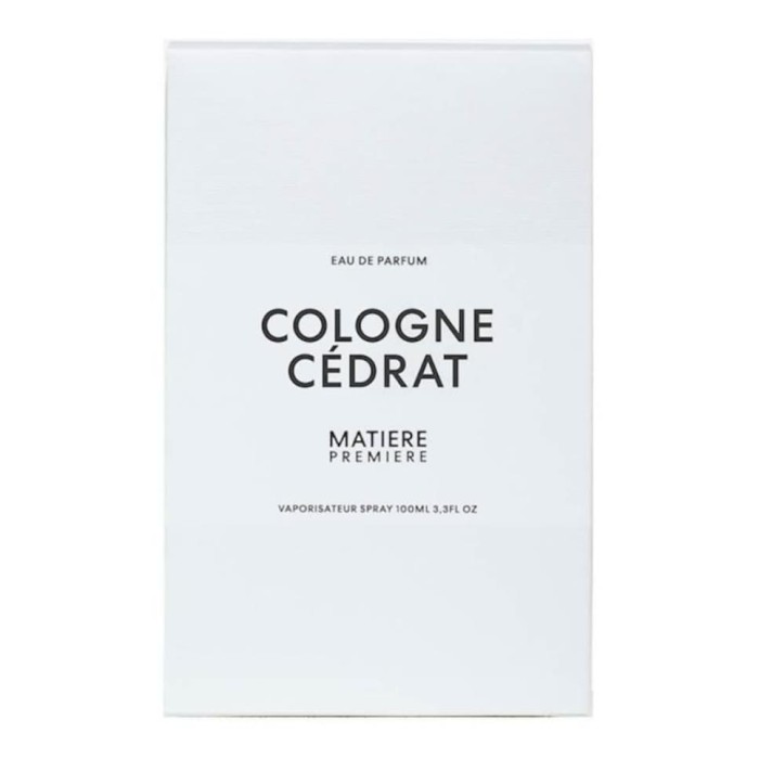 Eau de Parfum Cologne Cedrat 100ml Matiere Premiere (Isoleé)