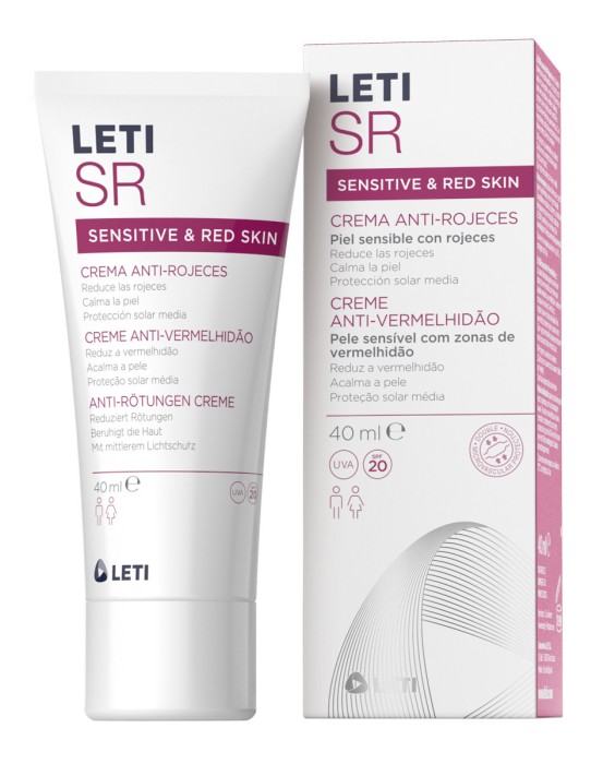 Crema Anti-Rojeces SPF 20 Leti SR