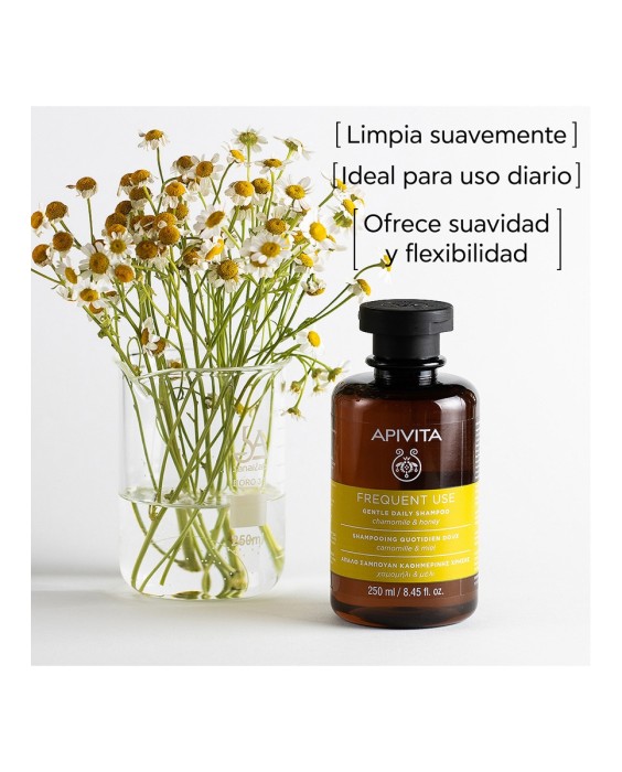 Champú Suave Uso Diario Camomila & Miel Apivita