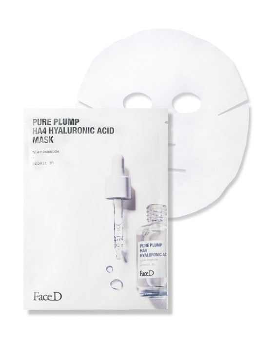 Mascarilla Facial de Ácido Hialurónico Pure Plump HA4 Face D