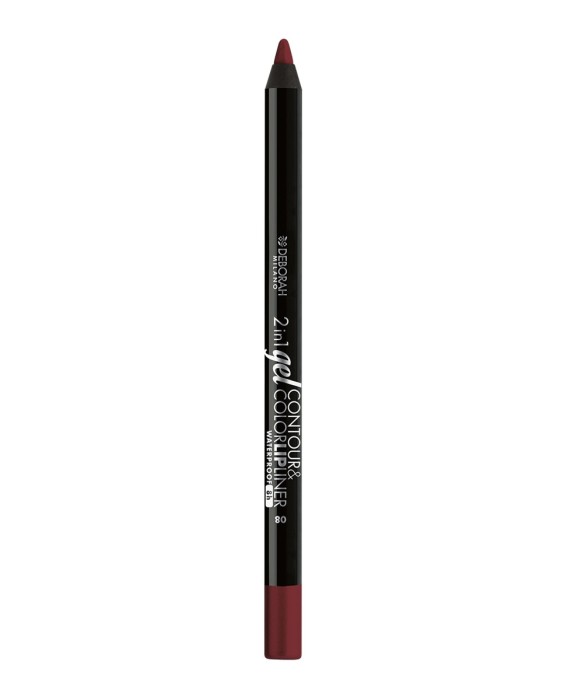 Perfilador de labios waterproof 2 in 1 Gel Deborah Milano