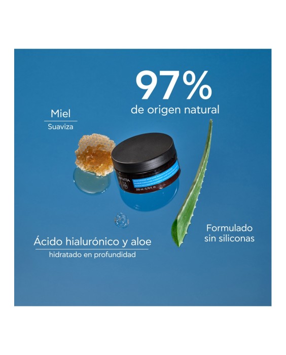 Mascarilla capilar hidratante con aloe y ácido hialurónico 200 ml Apivita
