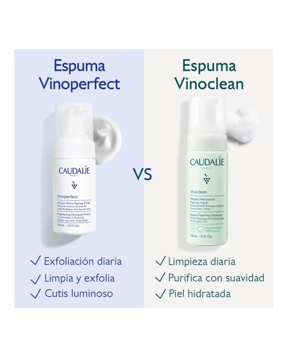 Espuma Micropeeling Luminosidad Vinoperfect 100 ml
