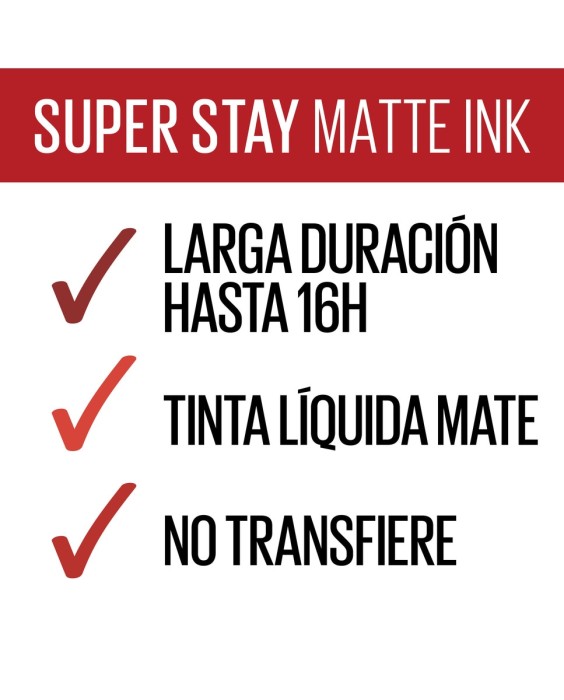 Barra de labios SuperStay Matte Ink Maybelline