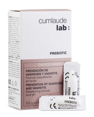 10 Óvulos Vaginales Prebiotic Prevención de vaginosis y vaginitis Cumlaude Lab