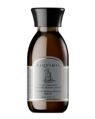 Aceite corporal de manzanilla con romero y enebro 150 ml Alqvimia