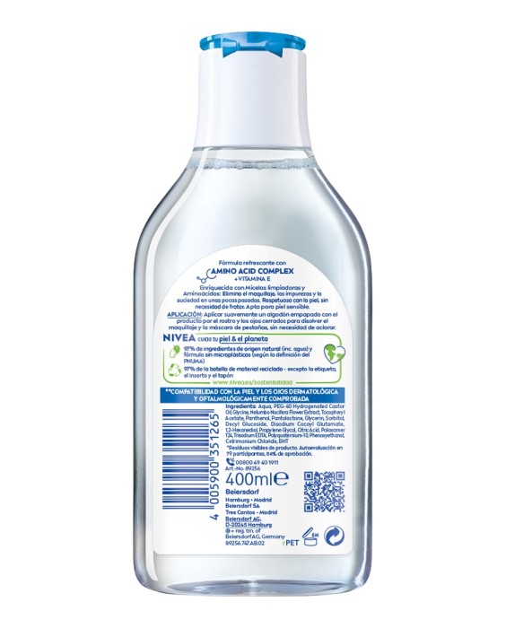 Agua Micelar 5 En 1 Piel Normal/Mixta 400 ml Nivea