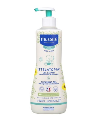 Gel de baño con Girasol BIO para Piel Atópica Mustela Stelatopia