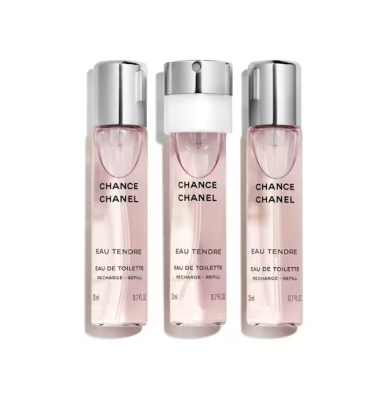 Chanel Chance Eau Tendre 3x20мл туалетная вода, рефилл