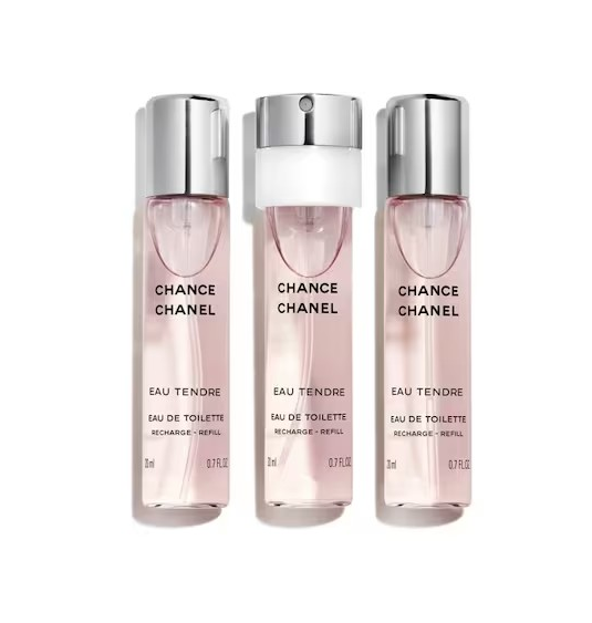 Chanel Chance Eau Tendre 3x20мл туалетная вода, рефилл