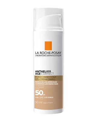 Gel-Crema Fotocorrección con Color  Anthelios Age Correct spf50 La Roche Posay