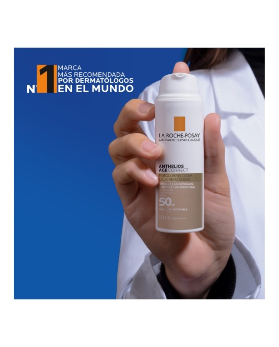 Gel-Crema Fotocorrección con Color  Anthelios Age Correct spf50 La Roche Posay