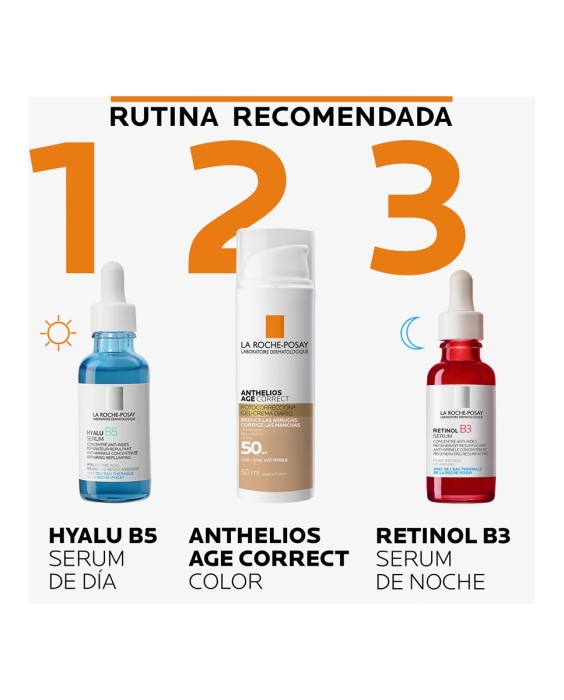 Gel-Crema Fotocorrección con Color  Anthelios Age Correct spf50 La Roche Posay