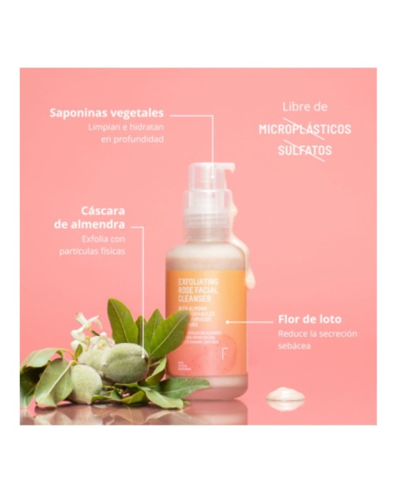 Exfoliante facial Exfoliating Rose Facial Cleanser 100 ml Freshly Cosmetics