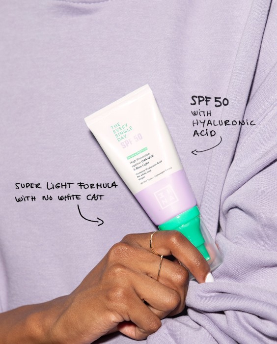 Crema protectora con SPF 50 The Every Single Day SPF50 3INA