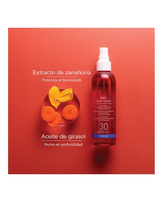 Aceite Corporal para un Bronceado Perfecto SPF30 Apivita
