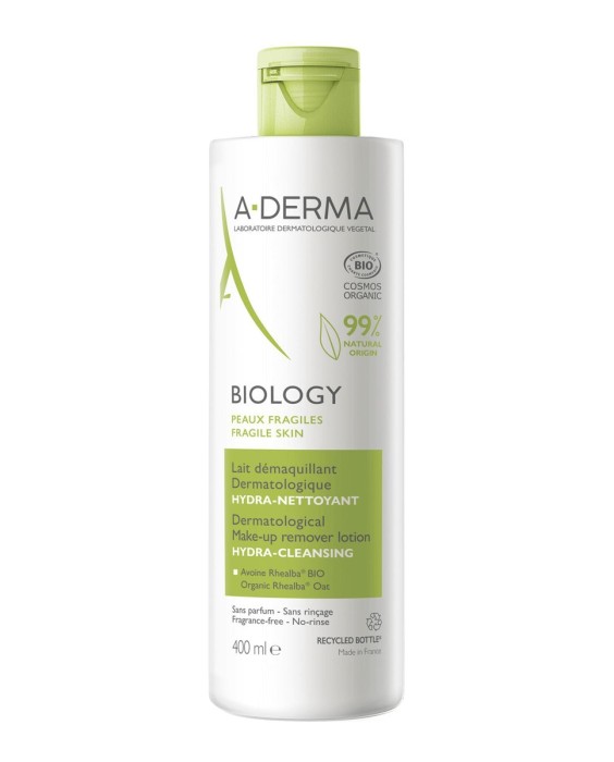 Leche Desmaquillante Dermatológica Biology 400 ml A-Derma