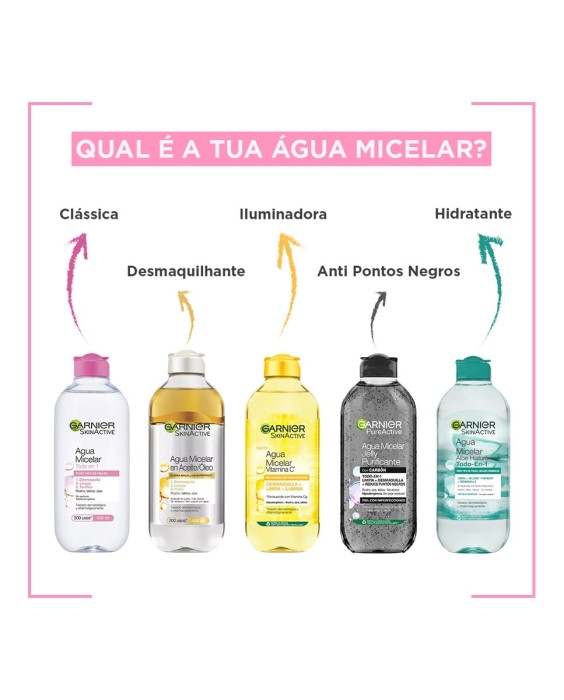 Agua micelar Clásica Skin Active 400 ml Garnier