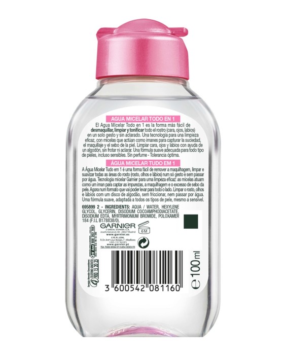 Agua micelar Clásica Skin Active 100 ml Garnier