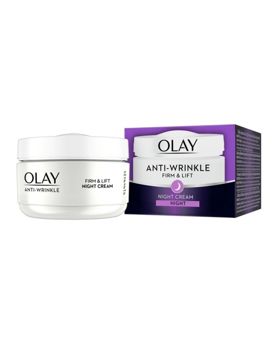 Crema reafirmante de noche anti-edad Firmeza & Efecto Lifting Olay