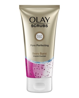 Exfoliante suave Pore Perfecting Scrubs con extracto de fresa Olay