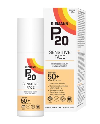 Protección solar facial para piel sensible SPF50+ 50 ml P20