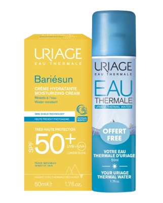 Crema Protector Solar Bariésun SPF50+ 50 ml + Agua Termal Uriage
