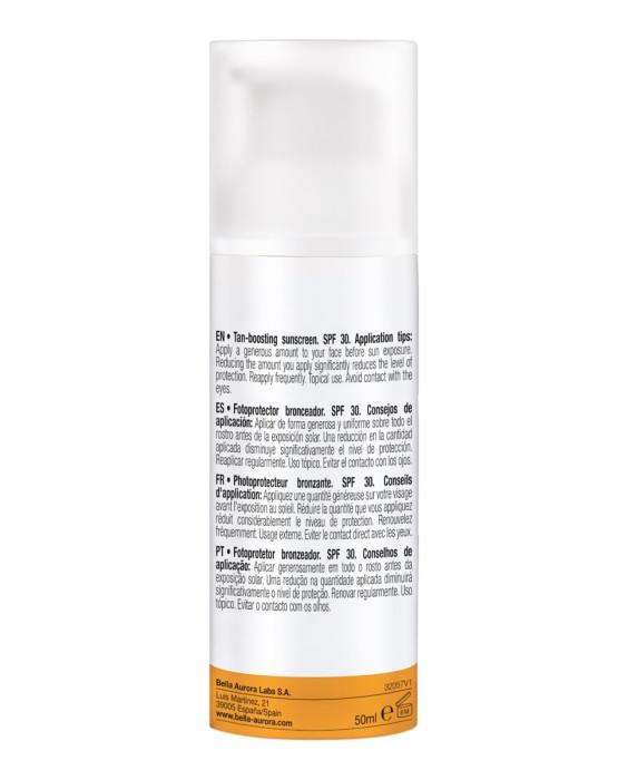 Fotoprotector bronceador SPF30 50 ml Bella Aurora