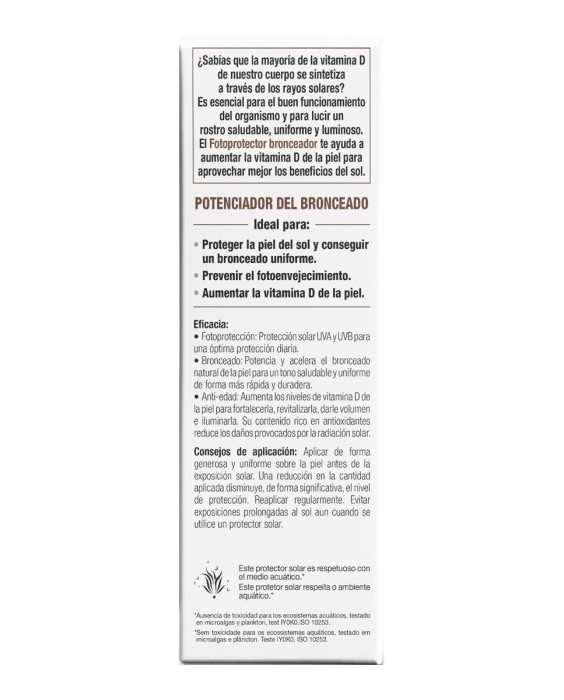 Fotoprotector bronceador SPF30 50 ml Bella Aurora