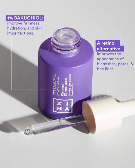 Sérum ligero con 1% de Bakuchiol The Bakuchiol Purple Serum 3INA