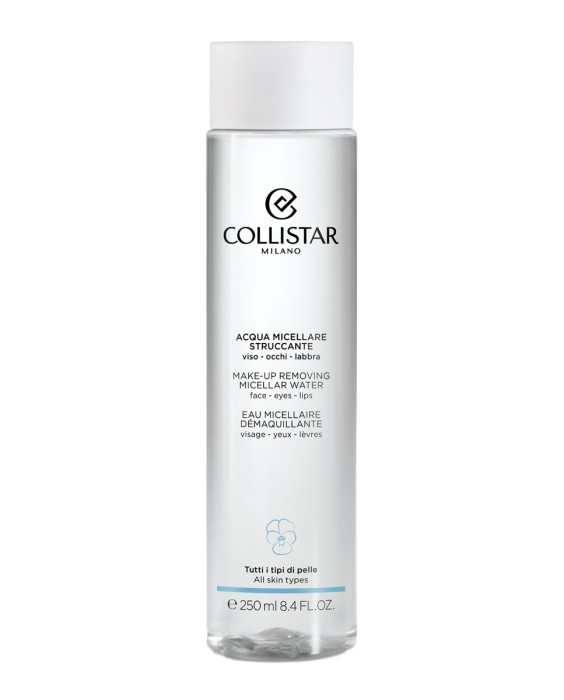 Agua micelar desmaquillante rosto, ojos y labio 250 ml Collistar