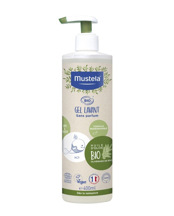 Gel champú certificado BIO para toda la familia Mustela
