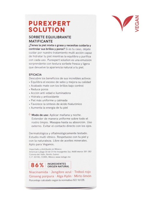 Tratamiento equilibrante, hidratante y matificante Lullage