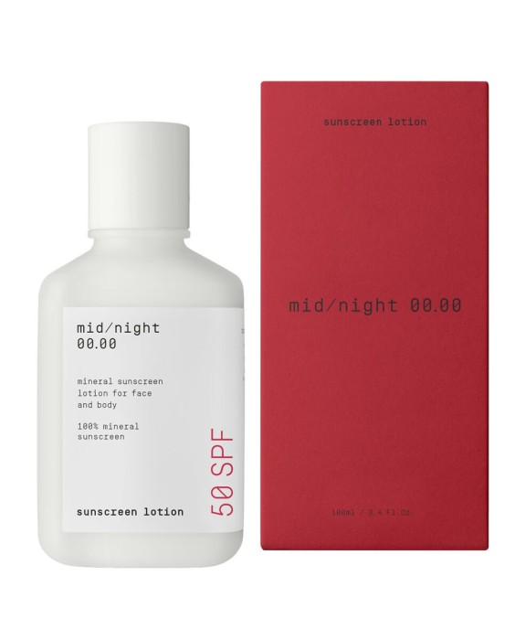 mid/night 00.00 Mineral Sunscreen SPF50 100мл солнцезащитный лосьон