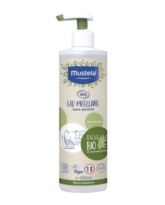 Agua Micelar sin aclarado certificado BIO para toda la familia Mustela
