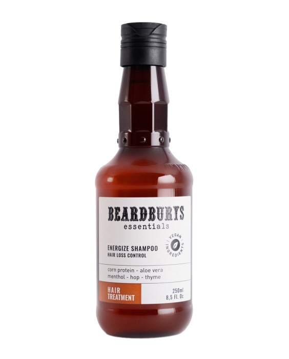 Champú Anticaída Energize Shampoo Hair Care 250 ml Beardburys Essentials