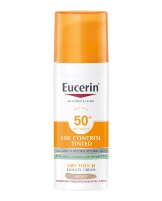  Oil Control Tinted Dry Touch Medio SPF 50+ Eucerin Солнцезащитный крем - гель для комбинированной и жирной кожи
