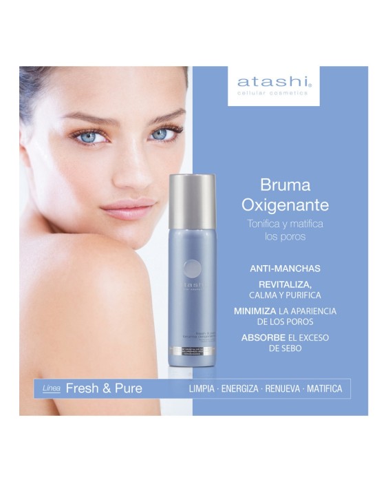 Bruma Fresh&Pure Matificante Oxigenante Piel Grasa 60 ml Atashi