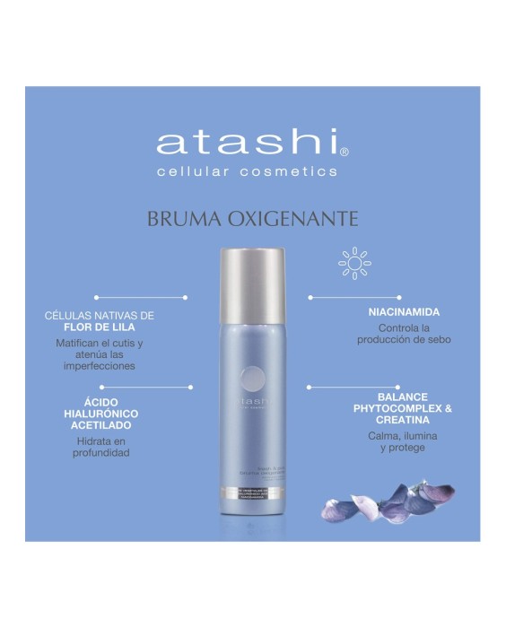 Bruma Fresh&Pure Matificante Oxigenante Piel Grasa 60 ml Atashi