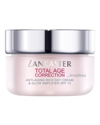 Crema de día enriquecida Total Age Correction Antienvejecimiento y Luminosidad SPF 15 Lancaster