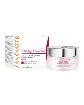 Crema de día enriquecida Total Age Correction Antienvejecimiento y Luminosidad SPF 15 Lancaster