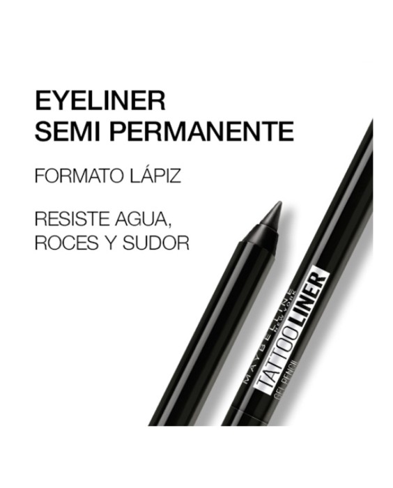 Lápiz de ojos Tattoo Liner semi-permanente waterproof Maybelline