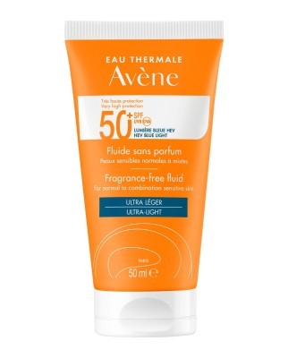 Fluido Solar sin perfume SPF50+ 50 ml Eau Thermale Avène