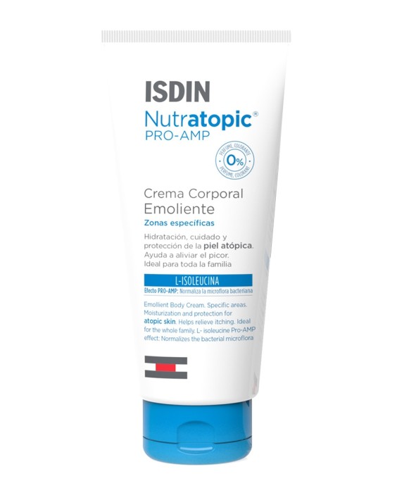 Crema emoliente Piel atópica Nutratopic Pro-AMP Isdin
