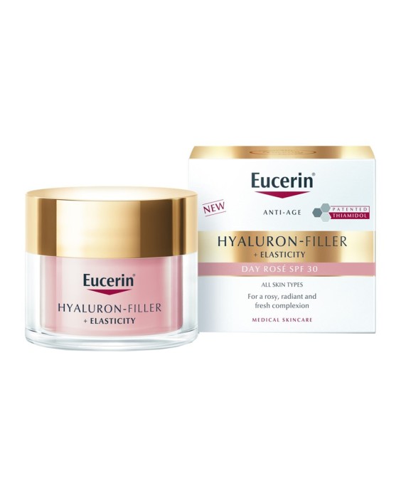 Eucerin Hyalluron Filler+ Elasticity Rosé FP30 50мл Антивозрастной дневной крем для лица