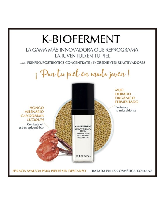 Sérum Facial Pretratamiento Antiedad K-Bioferment Luxury Teraphy 30 ml Atashi