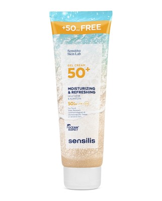 Sensilis SPF50+ Moisturazing &amp; Refreshing 250мл Солнцезащитный гель-крем