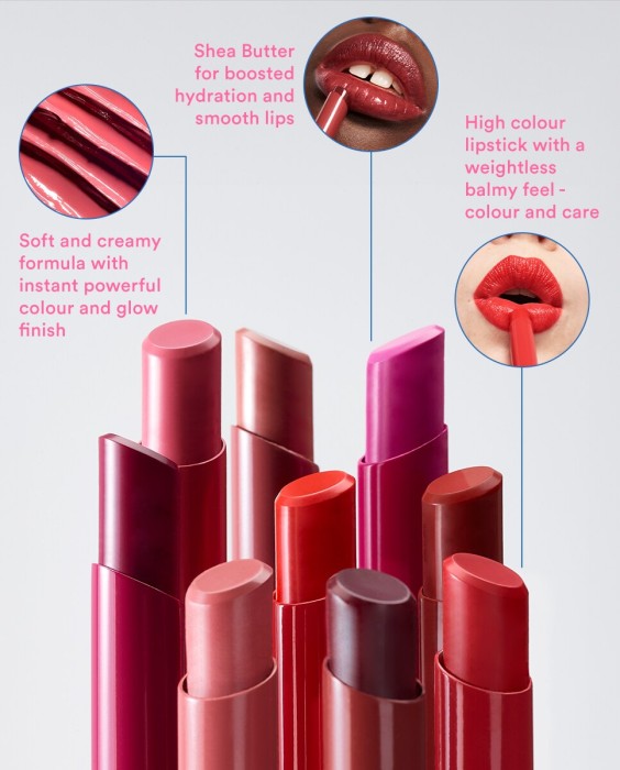 Labial hidratante de color y acabado glow The Color Lip Glow 3INA